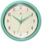 Infinity Instruments Retro Round Mint Green Wall Clock, 9.5 in. 10940MT - alternate 1